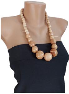 สร้อยคอเส้นใหญ่ทำจากไม้สีแดงมาใหม่พร้อมลูกปัดตัวหนาโซ่เพชรและไข่มุกราคา2025 Zam Zam impex - Product Image 5