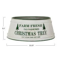 New Year Xmas Party 2024 <b>Red</b> Tree Collar Hammered Metal Christmas Tree Base Collar Tree Base Cover Assembly for Home - Product Image 4