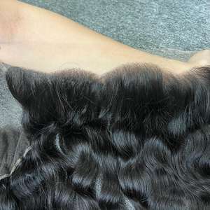 ผมต่อด้านหน้าผ้าคู่เครื่องบริสุทธิ์ไม่เรมี่ธรรมชาติแบบตรง100% จากกัมพูชา - Product Image 5