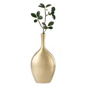 Vase à fleurs moderne en fer martelé fait à la main pour la maison, le bureau, le salon, la décoration de mariage - Vase de table écologique par Decor Impex - Product Image 1