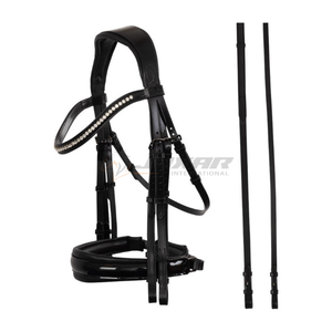 Nueva Llegada: Brida para Caballo de Alta Gama para Exteriores, Fabricada en Cuero de Grano Completo, Estilo Inglés, con Opciones Personalizadas - Product Image 1