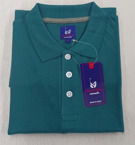 เสื้อผู้ชายผ้าถักเนื้อแน่น 220 กรัม แขนสั้น ติดกระดุม สไตล์ลำลอง สำหรับฤดูร้อน คุณภาพสูง ผลิตจากโพลีเอสเตอร์/คอตตอน ป้องกันการเป็นขุย ทรงปกติ - Product Image 6