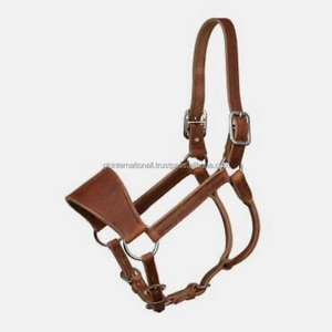 Produits équestres sur mesure, licou de cheval en cuir fait à la main par un concepteur d'anatomie dans toutes les tailles personnalisées avec des raccords en acier inoxydable - Product Image 2