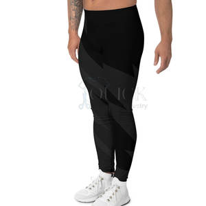 Pantalones de Yoga para Hombre, Cintura Alta, Secado Rápido y Ajustables, de Spandex/Poliéster, Leggings Deportivos con Colores Personalizados, Novedad 2024 - Product Image 4