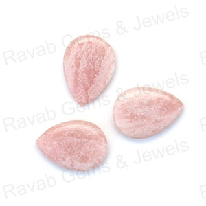 16x22mm Naturel Rose Amazonite Lisse Poire Briolette Calibré En Gros Haute Polonais Pierres Précieuses En Vrac pour Bijoux En Argent Fin - Product Image 5