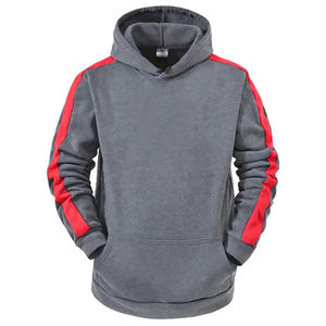 Men Sport <b>Striped</b> Casual Hoodies Charm Fashion Solid Color Thermal Hip Hop Fleece Hoody Mens Hoodie Streetwear. - Product Image 3
