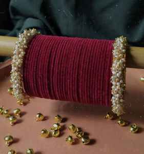 Bracelets de mode pour femmes d'inspiration indienne/pakistanaise prix de gros ensembles de Churiya conception de bijoux élégants - Product Image 5