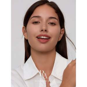 Orecchini Pendenti Leggeri a Serpente Verde in Vermeil Dorato, con Occhio di Allah, Regalo alla Moda - Product Image 6