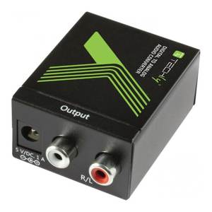 Convertidor de Audio IDATA Negro SPDIF 3 en 1, Divisor y Convertidor de Audio SPDIF a RCA - Product Image 1