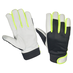 Guantes de montaje de cuero de material superior y de la mejor calidad a la venta Guantes de montaje de cuero de diseño personalizado de fabricante de nitrilo En420 - Product Image 4