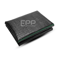 Vente Flash Tapis de Contrôle des Mauvaises Herbes en PP Écologique Traité Anti-UV 100 GSM, Découpe Personnalisée & Service de Logo, Échantillon Disponible