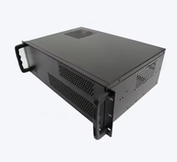Châssis de serveur 3U ATX Rackmount avec alimentation électrique et ventilateur Boîtier de centre de données en plastique court et profond Design élégant