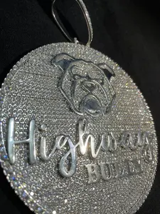 Pendentif Rappeur Hip Hop en Argent Sterling 925 Plaqué VVS Moissanite Entièrement Glacé - Product Image 4