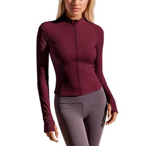Top de Yoga Personalizado Transpirable de Spandex y Nailon, Chaquetas de Fitness para Mujer de Talla Grande, Ropa Deportiva Suave y Flexible para Entrenamiento Diario - Product Image 1