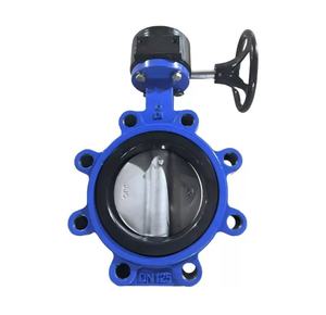 วาล์วผีเสื้อแบบลูกปืนพร้อมซีล PTFE แบบมีก้านโยกหรือเกียร์ควบคุม - Product Image 4