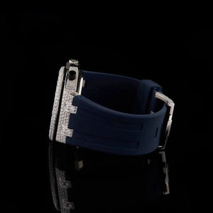 นาฬิกาโมissanite ประดับเพชรทันสมัย ระยิบระยับยาวนาน เหมาะสำหรับงานปาร์ตี้ งานแต่งงาน และสไตล์ประจำวัน นาฬิกาเพชรสำหรับผู้ชาย - Product Image 4