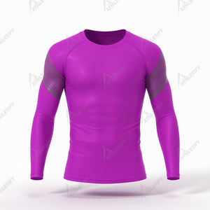 เสื้อออกกำลังกายแบบซับลิเมชั่นสำหรับผู้ชาย แขนยาว ระบายความชื้น ระบายอากาศได้ดี เหมาะสำหรับเล่นกีฬา ฟิตเนส วิ่ง และการฝึกซ้อม - Product Image 6