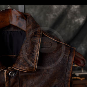 Hot Selling <b>Men</b> Clothing Leather <b>Vest</b> Unique Design Leather <b>Vest</b> New Fashion <b>Men</b> leather <b>Vest</b> - Product Image 4