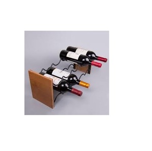 Support de bouteilles en métal noir de style pour support de stockage de casier à vin Supports de stockage sur pied et produit Offre Spéciale - Product Image 2