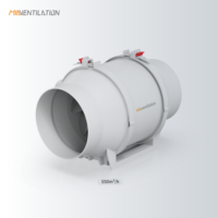 Ventilateur axial professionnel à haute pression de vent, sur mesure, à deux vitesses, avec moteur à rotor externe, équipement de ventilation