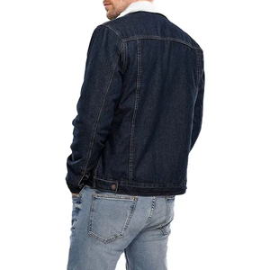 Veste en jean surdimensionnée pour hommes, respirante, saison hivernale, prix de gros bon marché, vestes en jean grande taille pour hommes - Product Image 6