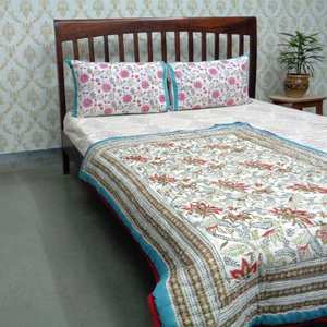 New Arrival Luxury 100% Organic Cotton Block Printed Baby <b>Quilt</b> Economical Price with Polyester Filling Handmade for Toddlers - Product Image 6