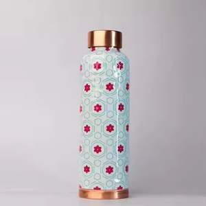 Modern Design Copper Printed <b>Water</b> <b>Bottle</b> <b>Metal</b> Drinking Jug with Lid Disposable Accessory for Healthy Body Direct From Supplier - Product Image 4