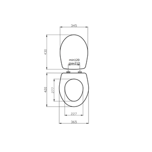 Copriwater bianco per WC modello Elisse - Product Image 4