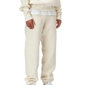 OEM hombres casual en blanco holgado de gran tamaño transpirable gimnasio pantalones de mezclilla pantalones de chándal diseñados para el entrenamiento correr y deportes con estilo - Product Image 1