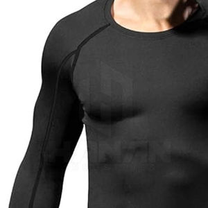 Camiseta de gimnasio de compresión de manga larga de secado rápido para hombre para entrenamiento y correr transpirable Fitness Sports Rash Guard - Product Image 2