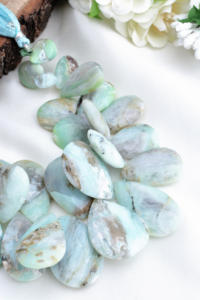 โอปอลเปรูทรงลูกแพร์เจียระไน 32 ชิ้น ธรรมชาติ สำหรับทำเครื่องประดับอัญมณี - Product Image 6