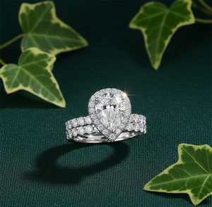 Aniva Jewels Luxury Design White <b>Gold</b> <b>14K</b> Pear Cut Lab Diamond IGI Certified Wedding Engagement <b>Ring</b> for Women and Gifts - Product Image 4