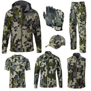 Ensemble de vêtements de chasse camouflage pour homme, veste softshell, pantalon, gilet, chemise, chapeau, gants, vêtements d'extérieur - Product Image 1