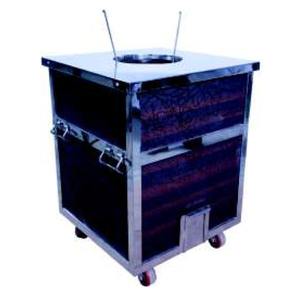 Four tandoor à gaz écologique commercial robuste Tandoor carré en acier inoxydable par king international - Product Image 3