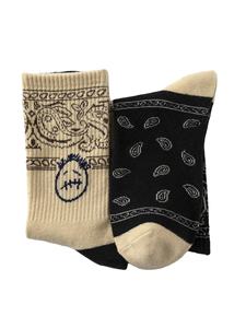 Chaussettes de sport amusantes personnalisées en coton à deux orteils, respirantes, à séchage rapide, en tricot jacquard décontracté pour homme, automne - Product Image 3