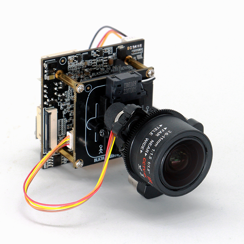 8MP IMX678 Hi3519dv500 4K IP Camera Module with 3.6-11mm Lens