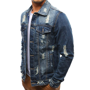 Venta caliente invierno Tallas grandes hombres Denim Jean Jacket buena calidad fuerte de larga duración Denim jeans chaquetas para hombres de alta calidad - Product Image 2