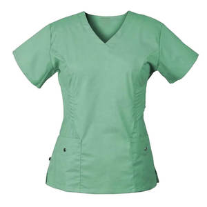 Reasonable Rate <b>Women</b> Medical Uniforms Light <b>Weight</b> Stand Collar Custom Made Short Sleeve Scrubs Uniforms <b>Sets</b> with New Designs - Product Image 2