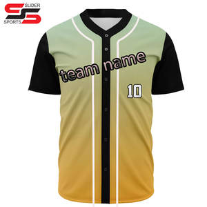 Uniforme unisexe de baseball OEM impression à manches courtes uniforme de baseball maillot de baseball personnalisé - Product Image 1