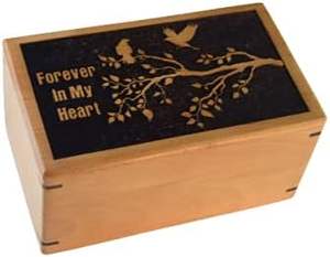 Urn <b>box</b> <b>for</b> human <b>ashes</b> Wooden Cremation Handmade Funeral Urn Wood keepsake urns (11 x 6 x 5) - Product Image 3