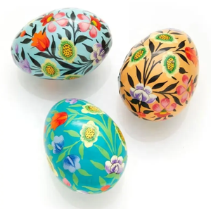 Custom Wooden Easter Gift <b>Box</b>-Kashmiri <b>Floral</b> Egg Decorations for Home | VIET FARGIMEX - Product Image 4