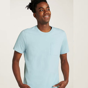 Camiseta de Algodón Lisa para Hombre, Cómoda y Transpirable, Cuello Redondo, Marca Privada, OEM, ODM, Venta al por Mayor - Product Image 3