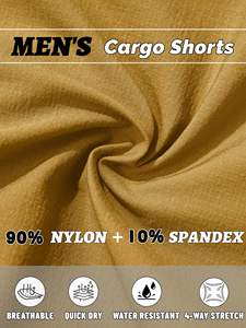 Shorts de sport pour hommes Shorts d'escalade à séchage rapide pour hommes Pantalons Capri légers pour la randonnée et la pêche Pantalons légers à séchage rapide OEM - Product Image 2