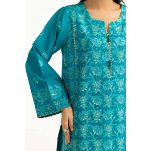 Ensemble de costume brodé 3 pièces IUSTKSD-2004 Summer Lawn Sequence - Product Image 1