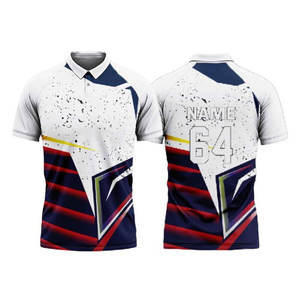 Maillot de cricket imprimé de haute qualité, écologique, léger, respirant, séchage rapide, uniforme d'équipe pour hommes, couleurs et tailles personnalisées, pas cher - Product Image 2