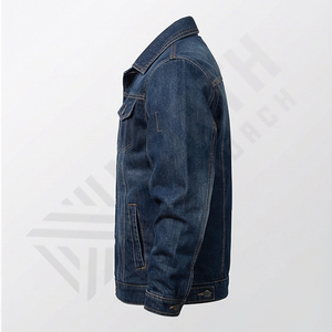 Veste en jean vintage pour homme 2024, denim délavé de haute qualité, veste en jean unie, nouvelle mode élégante, vêtements d'extérieur pour la saison hivernale, vente - Product Image 3
