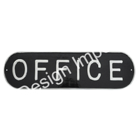 Panneau de signalisation métallique personnalisable pour buanderie, panneaux décoratifs en métal, panneaux généraux en métal, panneaux personnalisés en aluminium moulé, vente chaude aux meilleurs prix
