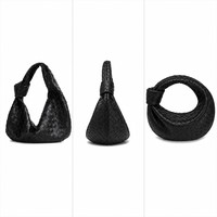 Sac fourre-tout en cuir tissé grande capacité, fourni directement par l'usine, sac à bandoulière durable en peau de mouton pour supermarchés et chaînes de magasins