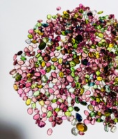 Lot de pierres précieuses en vrac taillées dans un mélange de tourmalines naturelles à facettes multiples, pierres précieuses multicolores 50 CT de haute qualité