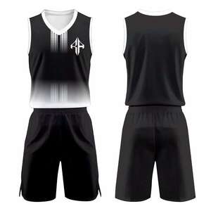 Conjuntos de uniformes de baloncesto sin mangas para hombre de verano transpirables de secado rápido ATLANTIC 100% poliéster logotipo personalizado nombre del equipo OEM - Product Image 1